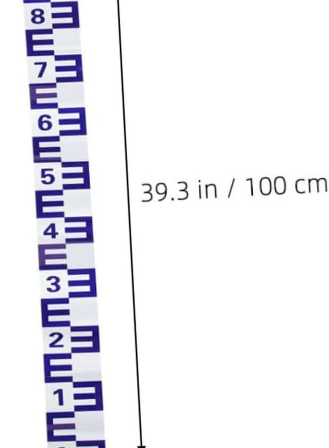 2 قطعة ملصقات مقياس مستوى الماء العاكسة اللاصقة للحمامات وأحواض الأسماك سهلة التركيب - Image 2